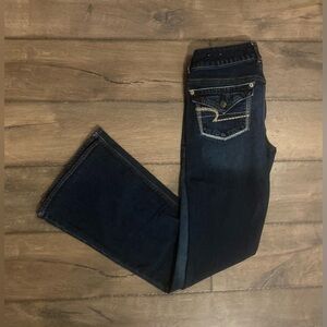 American Eagle Outfitters Navy Flare Jeans